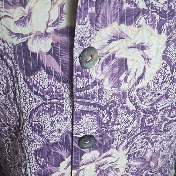 Lightweight Cotton Vintage Button-up Reversible Shirt Festival Shacket Jacket - Picture 4 of 12